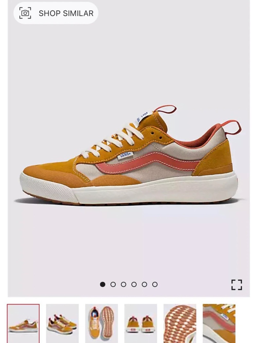 Vans ultra range EXO SE honey gold low top men’s